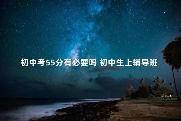 初中考55分有必要吗 初中生上辅导班有用吗